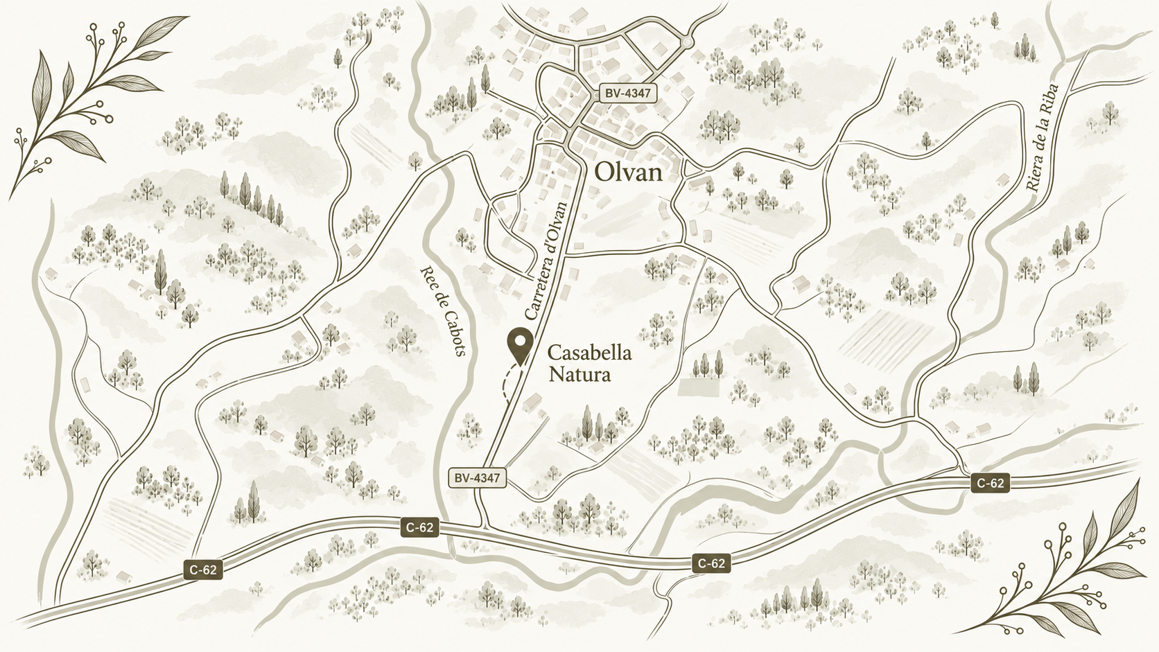 Casabella Natura - Il·lustració mapa